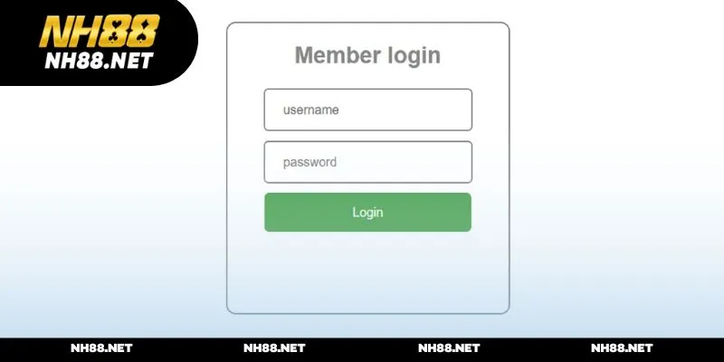 Thực hiện đầy đủ thao tác trong hướng dẫn đăng nhập NH88